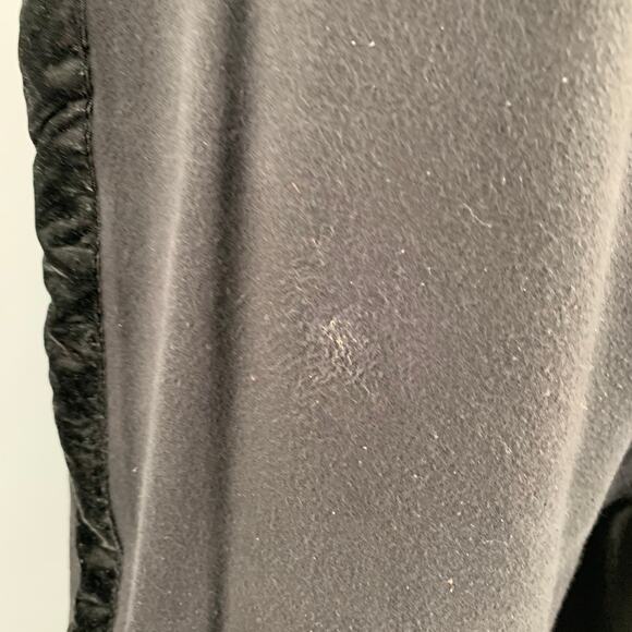 ALAIA Size M Black Cotton Blend Wide Leg Casual Crop Pants - Picture 4 of 8